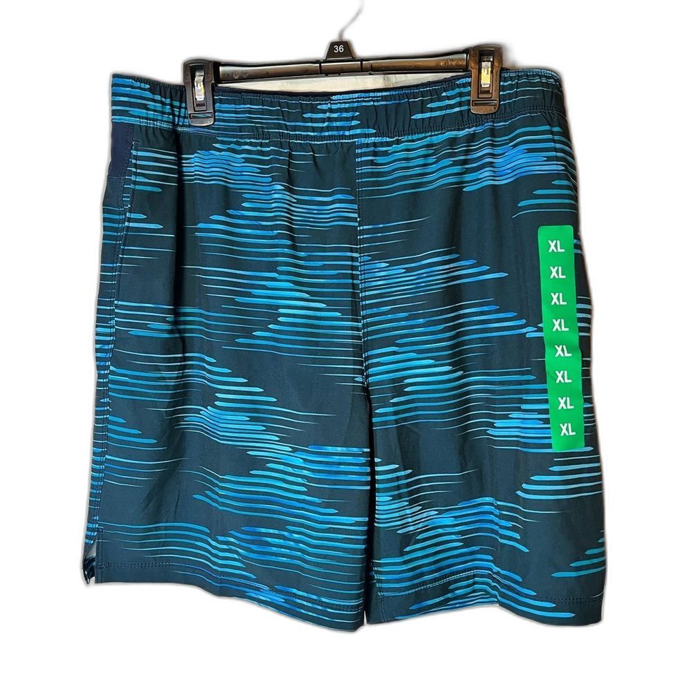 Speedo TechVolley UPF 50+ Swim Water Resistant Shorts Mens XL Blue NWT Stretch